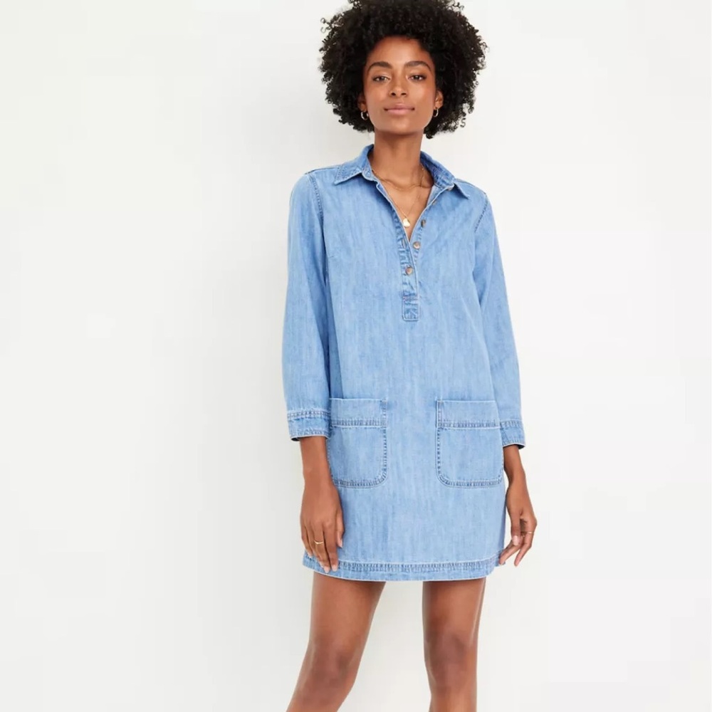 Old Navy Blue Denim Dress